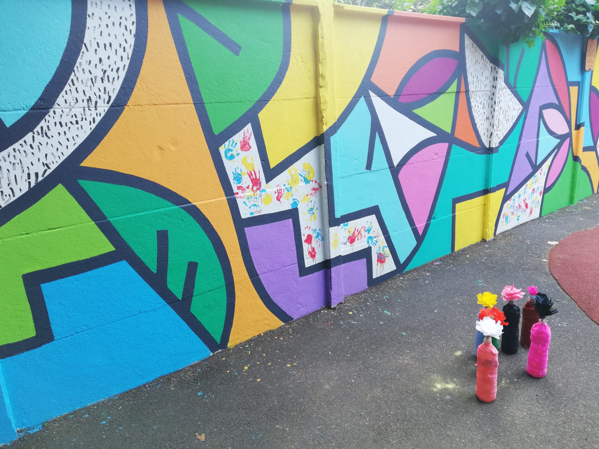 La fresque de Sifat à l’école maternelle Gambetta. - Noisy le sec